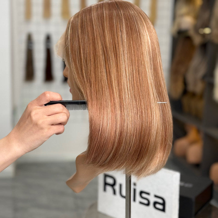#27/30/613 16" European hair Lace Top wig | RUISA Premium wig and Sheitel wig shop