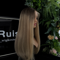 #146 22" European hair Lace Top wig | RUISA Premium wig and Sheitel wig shop