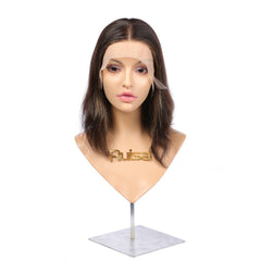 #6-1B-210|13" Low Density European Human hair bob (Sheitel)wig|RUISA Premium wig and Sheitel wig shop