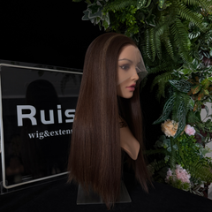 #4/6/10 20" European hair Lace Top wig | RUISA Premium wig and Sheitel wig shop