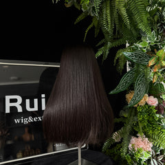 #1B 19" European hair Lace Top wig | RUISA Premium wig and Sheitel wig shop