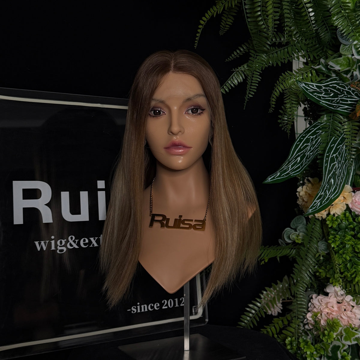 #4B/10 18" European hair Lace Top wig | RUISA Premium wig and Sheitel wig shop
