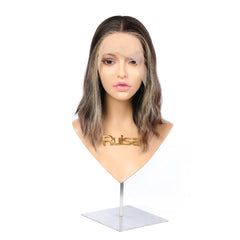 #6G |14" Low Density European Human hair bob (Sheitel)wig|RUISA Premium wig and Sheitel wig shop