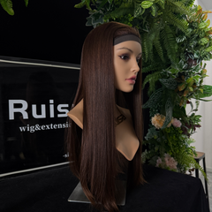 #6/8 24" European hair Bandfall wig | RUISA Premium wig and Sheitel wig shop