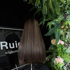 #2/4hl10/14 20" European hair Lace Top wig | RUISA Premium wig and Sheitel wig shop