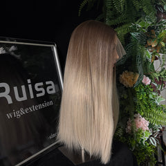#4B/60 22" European hair Lace Top wig | RUISA Premium wig and Sheitel wig shop