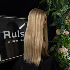 #6/12/24 23" European hair Lace Top wig | RUISA Premium wig and Sheitel wig shop