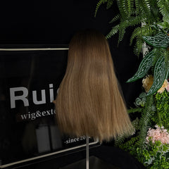 #4B/10 18" European hair Lace Top wig | RUISA Premium wig and Sheitel wig shop