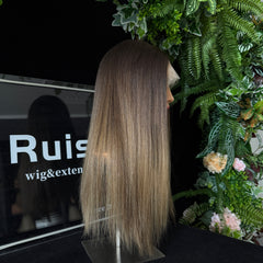 #4B/10 20" European hair Lace Top wig | RUISA Premium wig and Sheitel wig shop