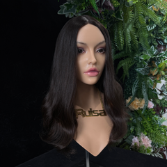 #2/4 15"&17" Slavic Human hair  Silk Top wig|RUISA Premium wig and Sheitel wig shop